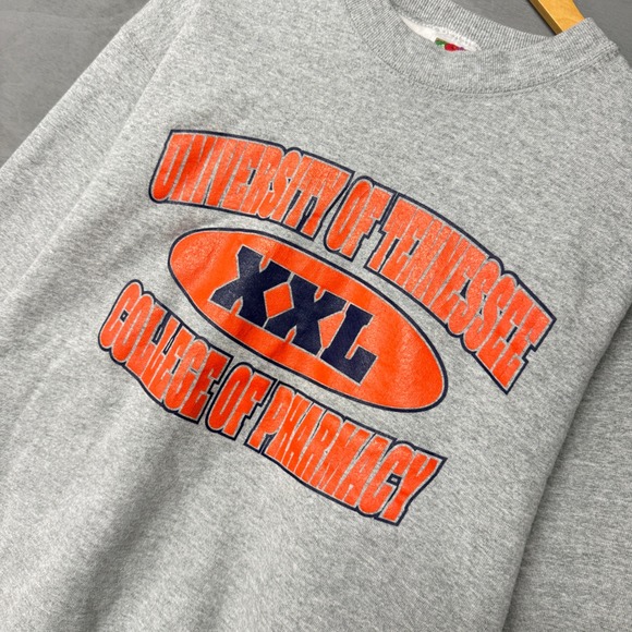 Vintage University of Tennessee Pharmacy 90s Crewneck Sweatshirt Grey Large - Picture 2 of 6